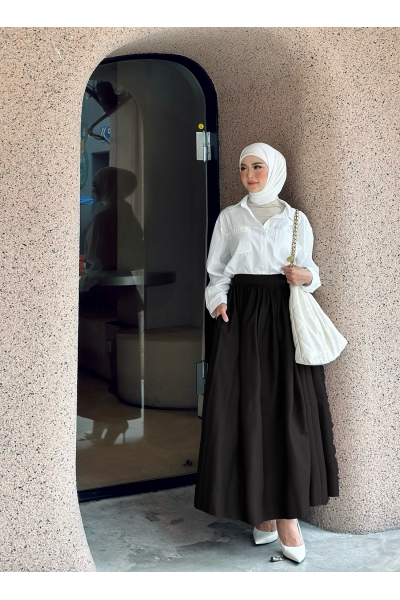 Poplin Skirt 3.0 in Black Poplin Skirt 3.0 in Black